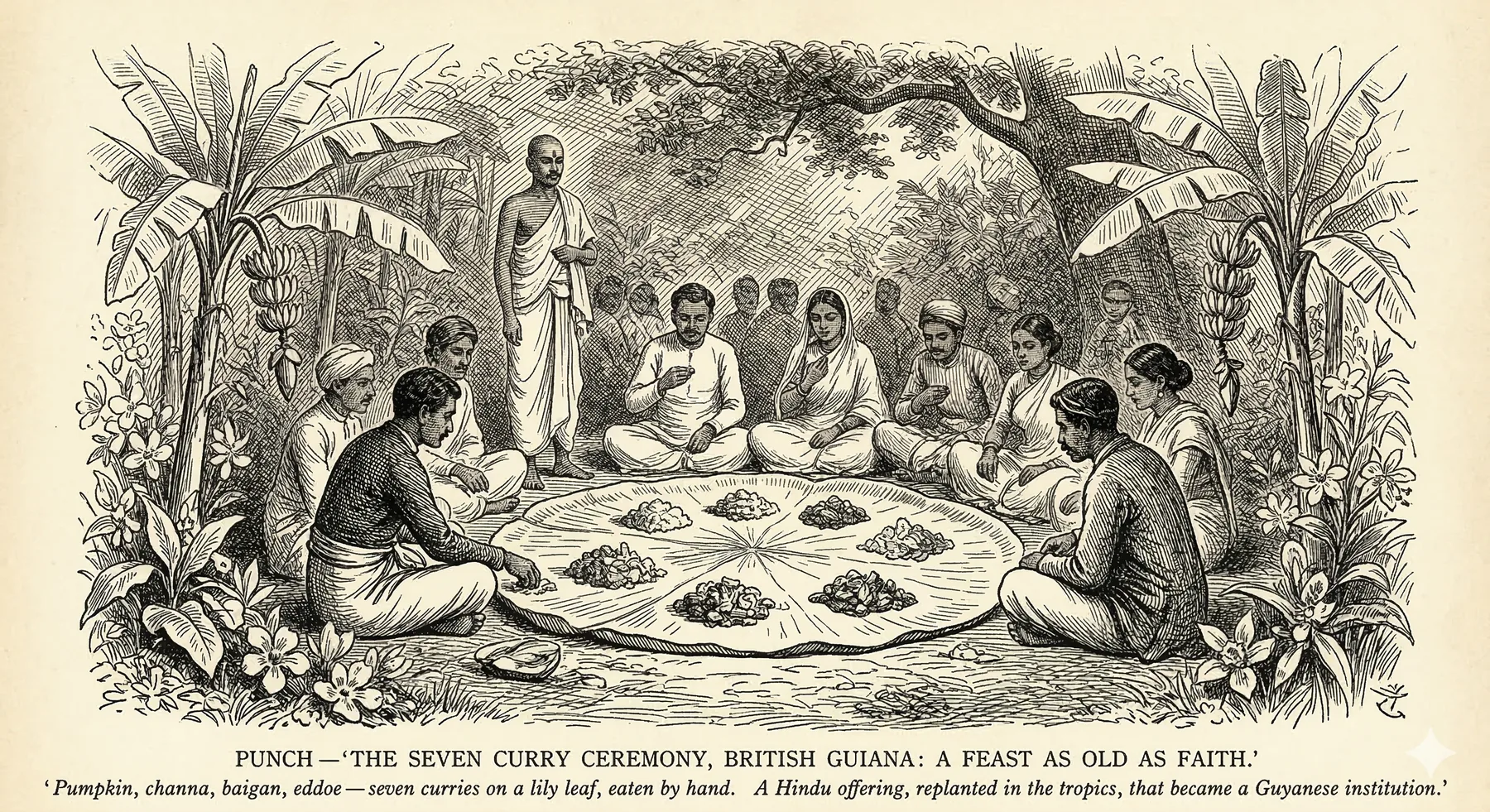 Roti and Curry illustration